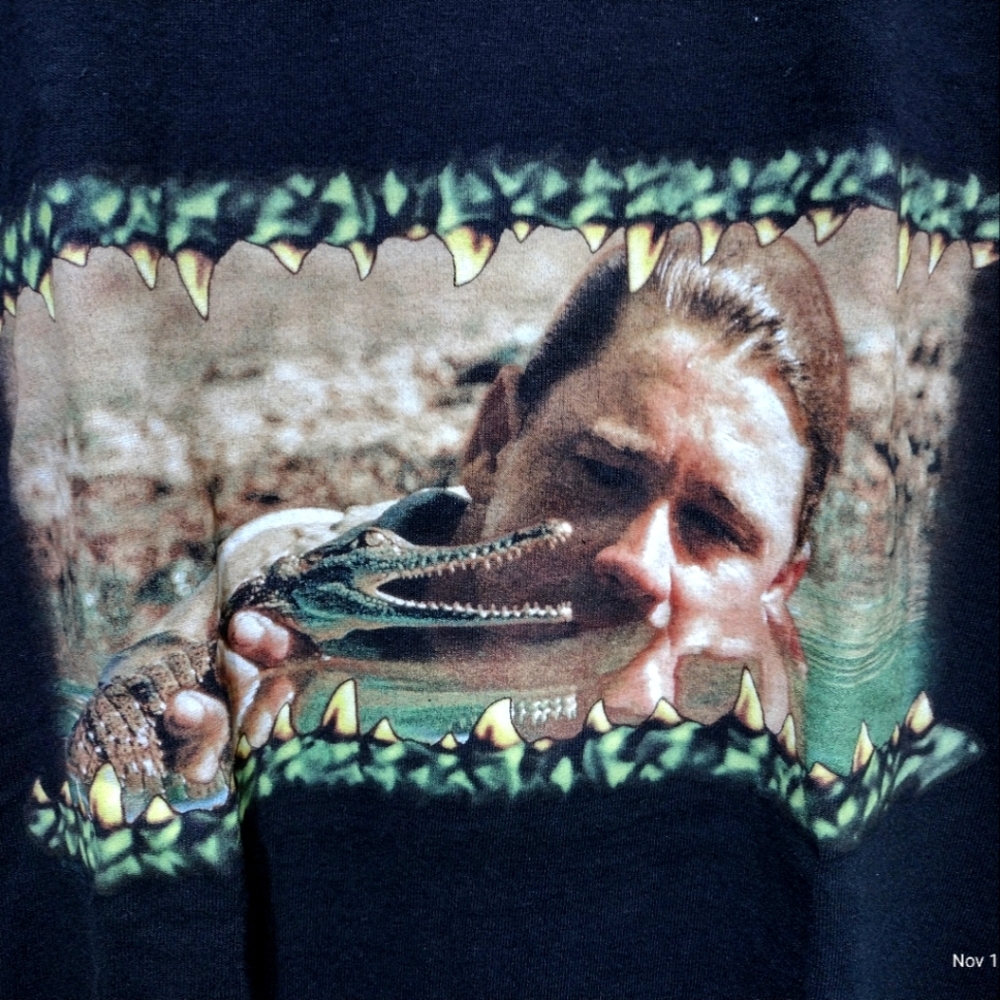 Vintage 1999 The Crocodile Hunter Steve Irwin T-shirt Size Large